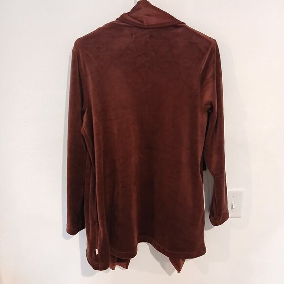 UGG Warm And Cozy Burgandy Red  Blanket Cardigan Womens Small - Picture 2 of 7